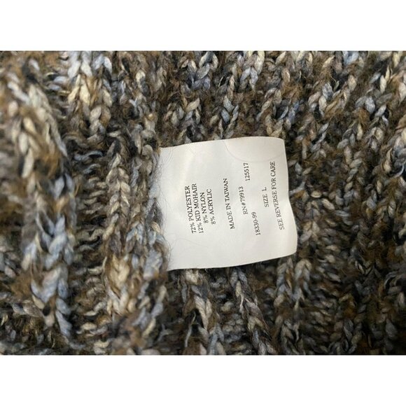 Mimi Maternity Tan and Brown Multi Button Front Belted Cardigan L - Picture 4 of 4